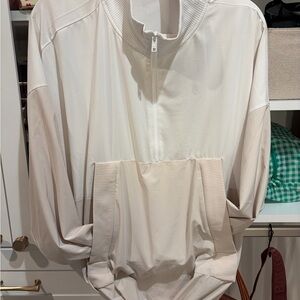 Cream Quarter-Zip Pullover